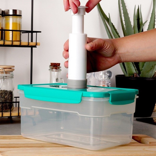 Вакуумний контейнер, EXCELLENT HOUSEWARE 229181, 2.3L — для зберігання їжі в холодильнику