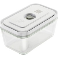 Пищевой контейнер Zwilling Fresh & Save, скляний прямокутний, 0.95 л, для зберігання продуктів, сірий