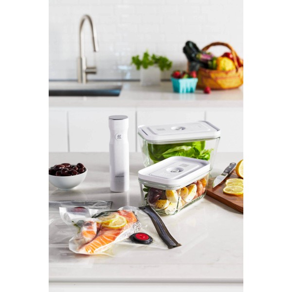 Pojemnik obiadowy Zwilling Fresh & Save szklany prostokątny 0,95 l szary