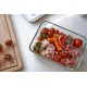 Посуд для зберігання їжі Zwilling Fresh & Save скляний прямокутний контейнер 2 л, сірий