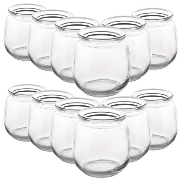 Słoiki do jogurtu i deserów Orion 121795 (12 sztuk 130 ml)