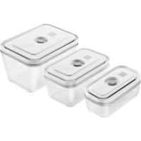Посуд для зберігання їжі Zwilling Fresh & Save Набір з 3 скляних прямокутних контейнерів для збереження свіжості