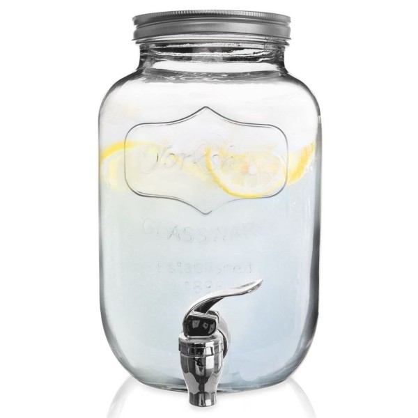 Диспенсер для напоїв Orion Słoik 4 л, скляний з краником — для подачі напоїв на свято чи пікнік