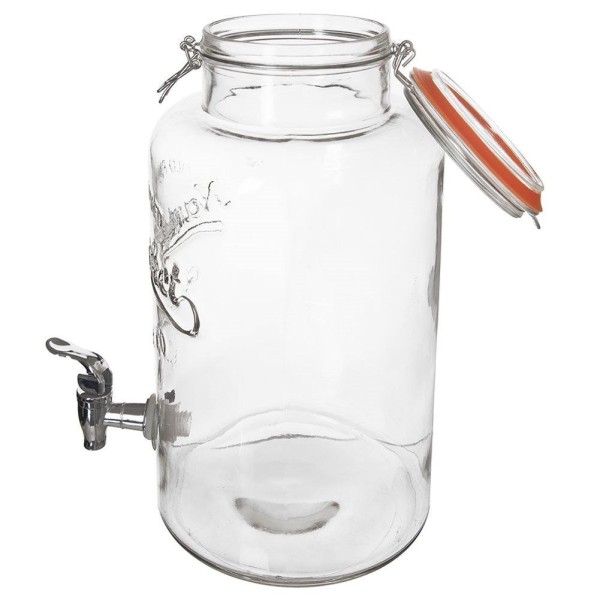 Диспенсер для напоїв, Orion 143778, скляний с краником 6.7 л — для лимонаду й води