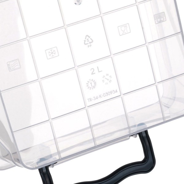 Контейнери для зберігання, ORION 126025, пластикові з кришками, набір 3 шт. (0.6/1.2/2 л)