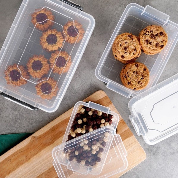 Контейнери для зберігання, ORION 126025, пластикові з кришками, набір 3 шт. (0.6/1.2/2 л)