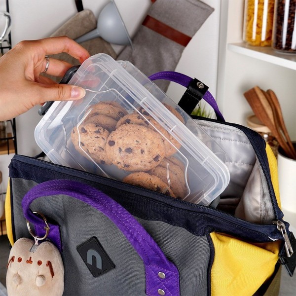 Контейнери для зберігання, ORION 126025, пластикові з кришками, набір 3 шт. (0.6/1.2/2 л)