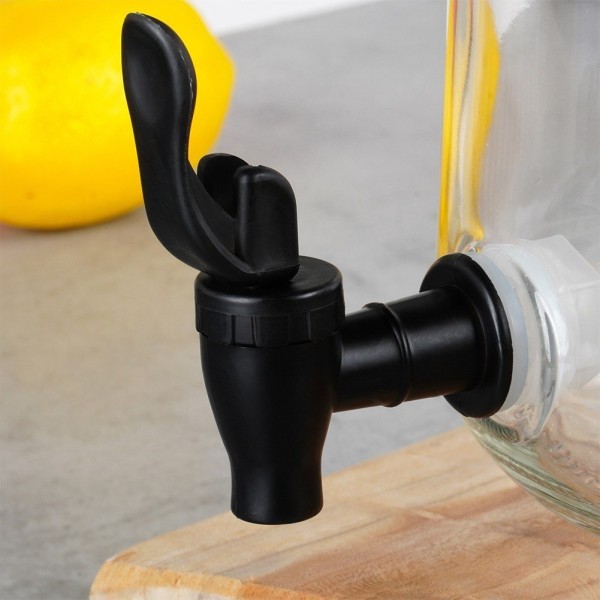 Диспенсер для напоїв, VILDE 139607, скляний 3,2 л з краном — для подачі напоїв на святі чи в кафе