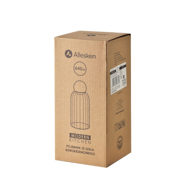 Pojemnik na żywność Modern Kitchen szklany 640 ml do przechowywania