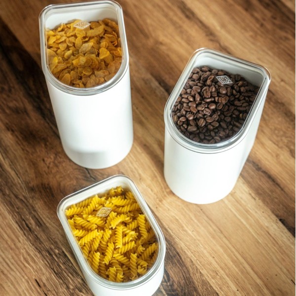 Pojemnik na żywność, Wesco, LOFT MATT 2,2l — metalowy ciepły szary