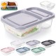 Посудина для зберігання їжі, ORION 127122, пластиковий розділений контейнер 750 мл з кришкою (для обіду/ланчу)