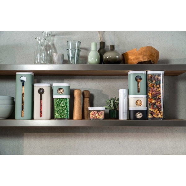 Пластиковий контейнер Zwilling Fresh & Save Cube 4S 1.7 л для зберігання харчових продуктів, сірий