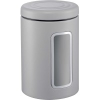 pojemnik na żywność Classic Line 2l, szary z okienkiem — chłodny