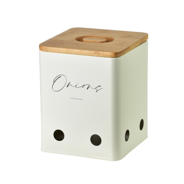 Пластиковий контейнер для луку MODERN KITCHEN, Pojemnik na cebulę, 14,5x14,5x17,5 см, кухонний зручний з прозорим корпусом