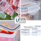 Контейнер для зберігання їжі, VILDE 259635, 7 ел., з кришкою і герметичною ущільнювачем, для холодильника та пакування їжі