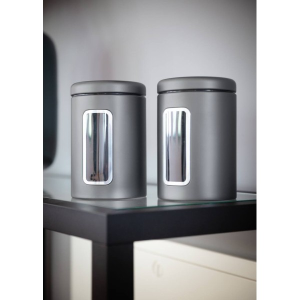 Pojemnik na żywność, Classic Line, Classic Line 2l, grafit mat z okienkiem