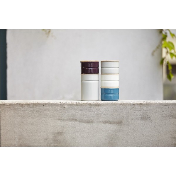 Pojemnik na żywność RIESS Slow Green 1,3 l z drewnianą pokrywą