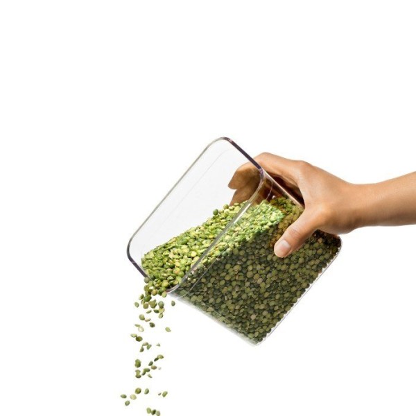 Контейнер для зберігання, OXO, Pojemnik kwadratowy 2,6l STL, сталь, 2.6 л для кухні та пакування їжі