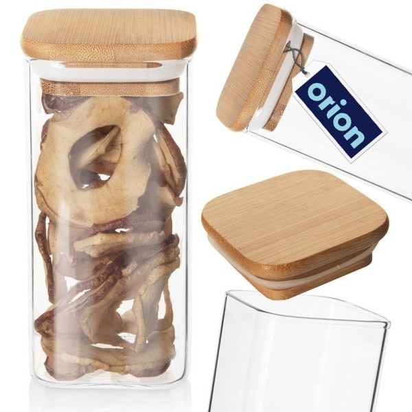 Контейнер Orion 127583 для сипучих продуктів 320 мл, скляний з кришкою та ущільнювачем, для зберігання на кухні