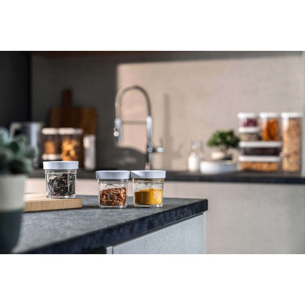 Контейнер ZWILLING, Fresh & Save Cube 3 XS 120 мл, пластик, для зберігання їжі, сірий