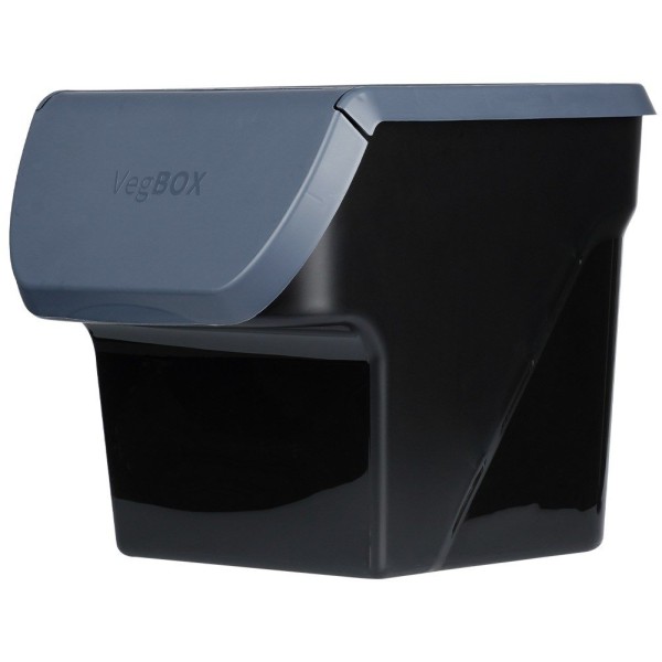 Контейнер VILDE 730510-A для зберігання овочів і фруктів (картопля, цибуля), 13 л, антрацит