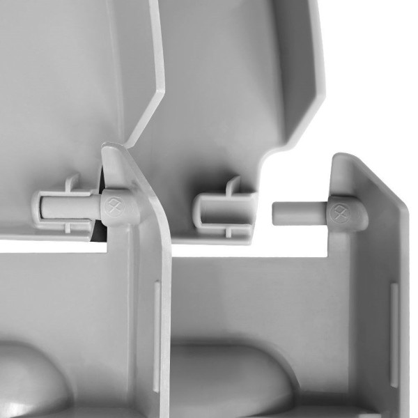 Контейнер VILDE 730510-S для зберігання овочів та фруктів, кришка, сірий, 13 л (для картоплі та цибулі)