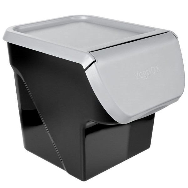 Контейнер VILDE 730510-S для зберігання овочів та фруктів, кришка, сірий, 13 л (для картоплі та цибулі)