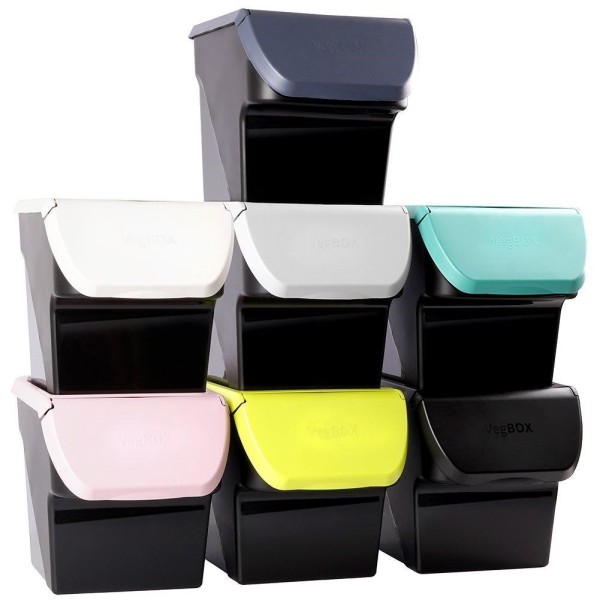 Контейнер VILDE 730510-S для зберігання овочів та фруктів, кришка, сірий, 13 л (для картоплі та цибулі)