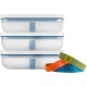 Набір контейнерів ZWILLING Fresh&Save L, пластиковий, морський — для зберігання їжі вдома та в холодильнику