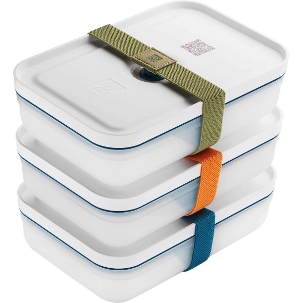 Набір контейнерів ZWILLING Fresh&Save L, пластиковий, морський — для зберігання їжі вдома та в холодильнику