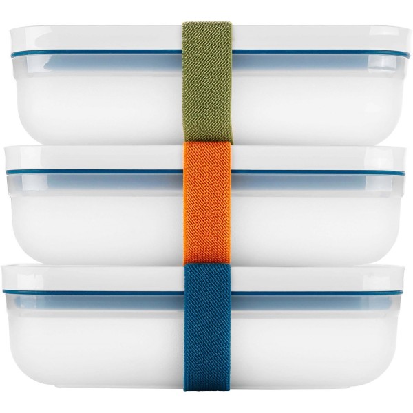 Набір контейнерів ZWILLING Fresh&Save L, пластиковий, морський — для зберігання їжі вдома та в холодильнику