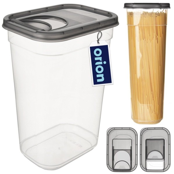 Контейнер Orion Pojemnik 3.2L, для сипких продуктів з дозатором, сірий