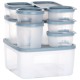 Контейнер для зберігання їжі, VILDE 259632, набір 10 ел., з кришками, для дому та пікніка
