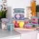 Контейнер для зберігання їжі, VILDE 259632, набір 10 ел., з кришками, для дому та пікніка