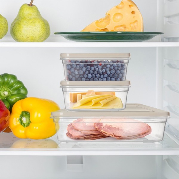 Посудина для зберігання їжі, ORION 127193, пластиковий контейнер 2 л з кришкою для сиру та вінірування