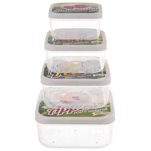 Pojemniki na żywność Orion 154057 (4 elementy)