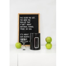 Контейнер для зберігання харчових продуктів, Classic Line, Pojemnik 2 л, чорний з віконцем