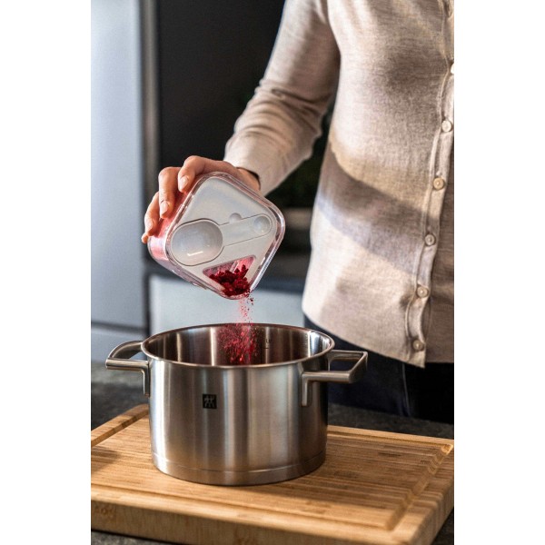 Контейнер-Набір ZWILLING Fresh & Save Cube S, пластик, для зберігання їжі, сірий