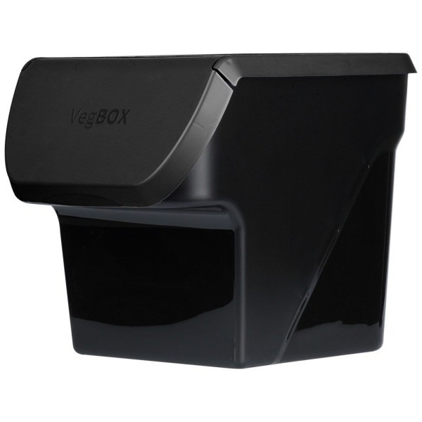 Контейнер VILDE 730510-C для зберігання овочів і фруктів, кришка, 13 л, чорний (для картоплі й цибулі)