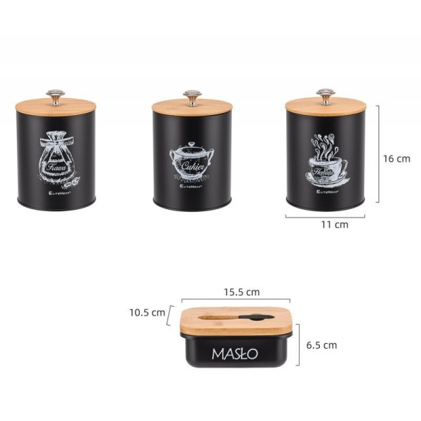 Zestaw pojemników na żywność ELITEHOFF E-6057 (3 elementy)