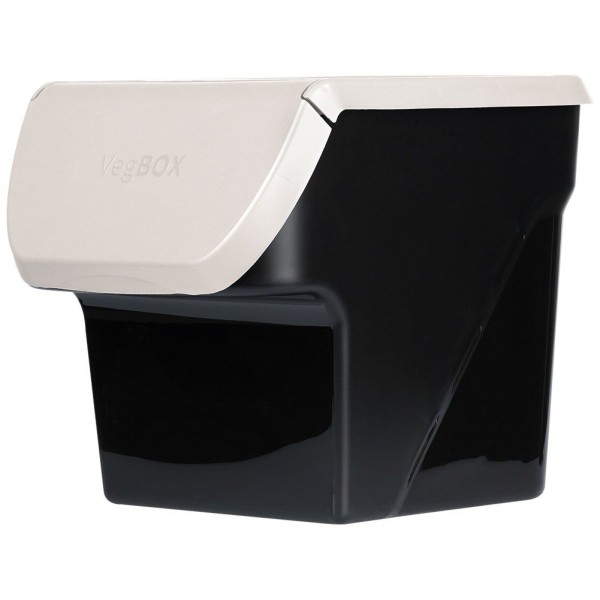 Контейнер VILDE 730510-P для овочів і фруктів, з кришкою, 13 л, сірий (зберігання картоплі та цибулі)