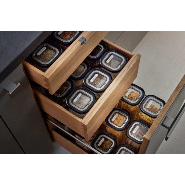 Контейнер для зберігання, GEFU, PANTRY 1.9 л — скляний контейнер для продуктів, герметичний