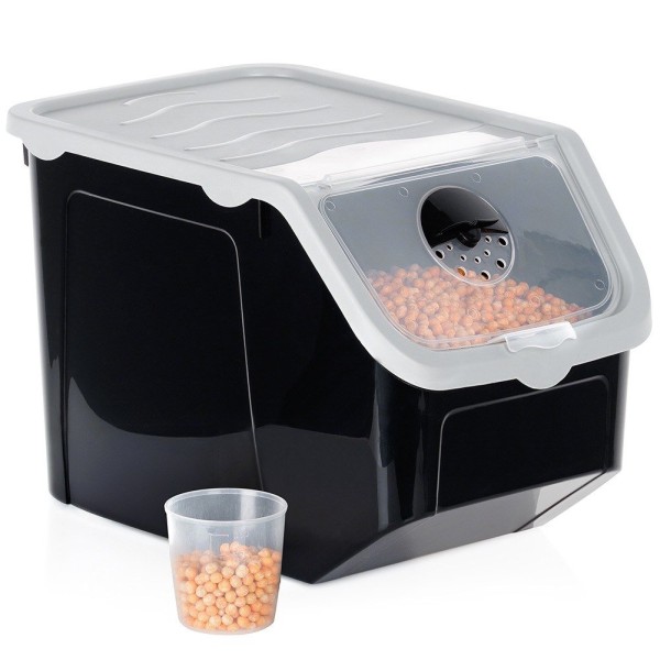 Контейнер для зберігання овочів VILDE 229160, для картоплі/цибулі з кришкою, 12 л, чорний