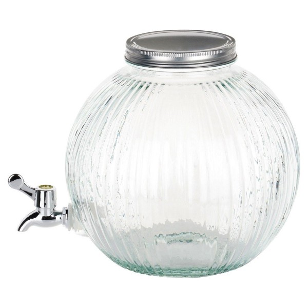 Диспенсер для напоїв, Excellent Houseware, Kulka 5.5L зі скляним глечиком і краном — для вечірок та подій