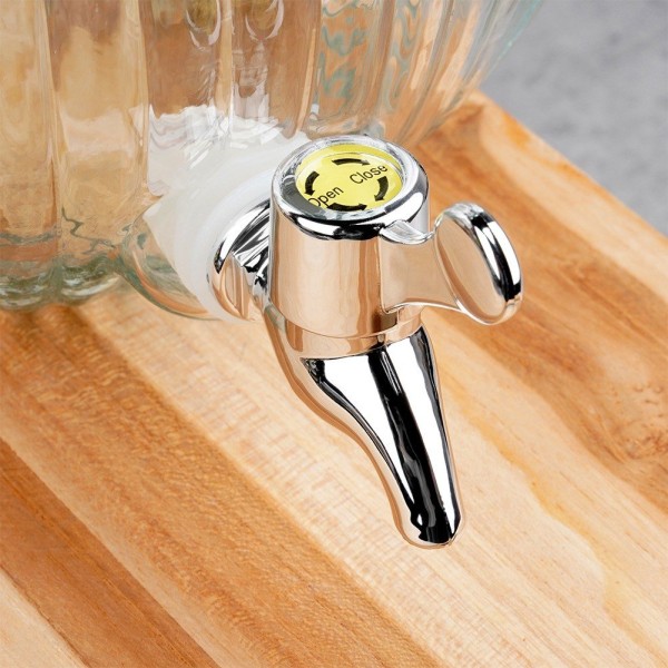 Диспенсер для напоїв, Excellent Houseware, Kulka 5.5L зі скляним глечиком і краном — для вечірок та подій