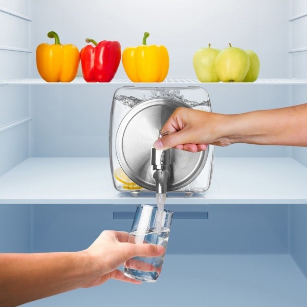 Диспенсер для напоїв Orion 143792, скляний 3.5 л з краном, для холодильника/пікніка