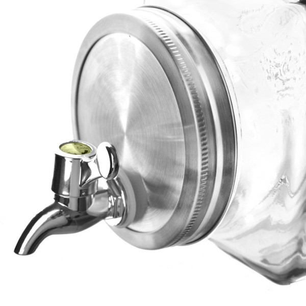 Диспенсер для напоїв Orion 143792, скляний 3.5 л з краном, для холодильника/пікніка