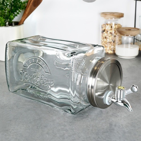 Диспенсер для напоїв Orion 143792, скляний 3.5 л з краном, для холодильника/пікніка