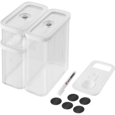 Pojemniki na żywność Zwilling Fresh & Save Cube zestaw plastikowy M szary