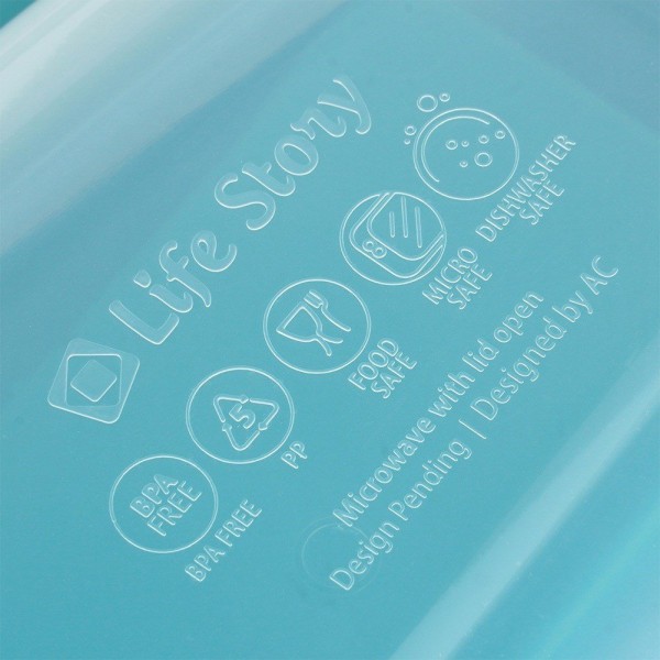 Контейнер для їжі, EXCELLENT HOUSEWARE 229166, ланчбокс 1.3L розділений зі столовими приладами для обіду